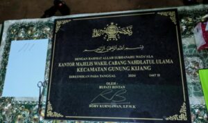 Bupati Roby Resmikan Kantor Permanen MWC NU Gunung Kijang, Jadi yang Pertama di Bintan