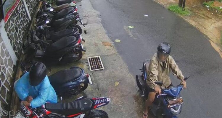Aksi Curanmor di Baloi Indah Terekam CCTV, Motor Honda CRF Penghuni Kos Dilaporkan Hilang