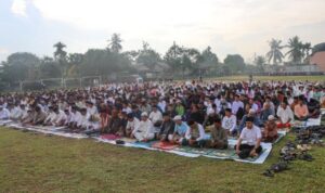 Ribuan Warga Bintan Padati Lapangan Kampung Simpangan untuk Salat Idul Adha 2026