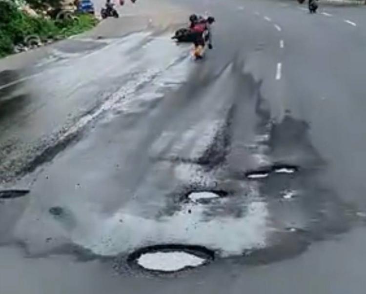 BP Batam Bergerak Cepat Perbaiki Jalan Rusak di Yos Sudarso Setelah Picu Kecelakaan Beruntun